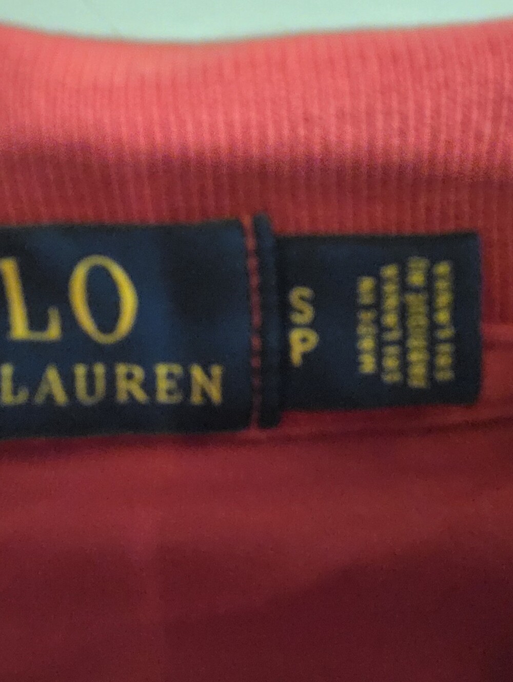 Ralph Lauren Men's Polo in Red with Navy Pony - Picture 3 of 3